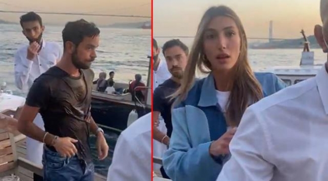 Marcus, Şevval Şahini kıskanınca Sabancıların torunu Kerem Kamışlıyı denize attı! Lüks mekandakiler dondu kaldı