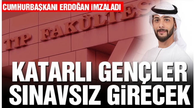 TÜrkler kendi ülkesinde bir garip , Türkler sınavla,Katarlılar sınavsız tıp fakültesine girecek....