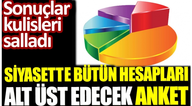 Siyasette bütün hesapları alt üst edecek anket !