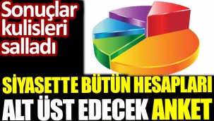 Siyasette bütün hesapları alt üst edecek anket !