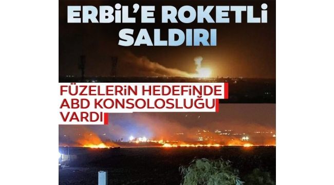 Irakın Erbil kentindeki ABD Konsolosluğu yakınlarına çok sayıda roket düştü