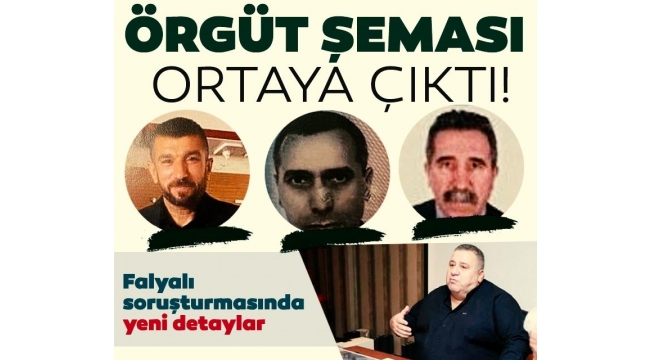 Halil Falyalı Cinayet soruşturmasında yeni detaylar! Örgüt şeması ortaya çıktı !