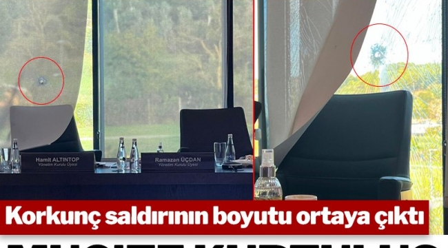 TFF binasına silahlı saldırının izleri! Felaketin eşiğinden dönülmüş…
