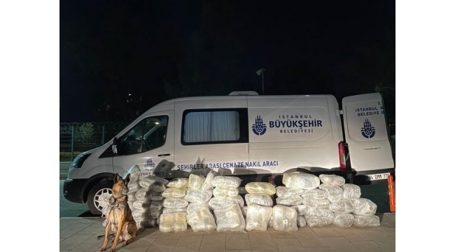 Adanada İBB cenaze nakil aracında 144 kilo 550 gram esrar ele geçirildi!.