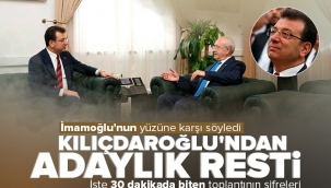 Kemal Kılıçdaroğlu Ekrem İmamoğlu'na böyle rest çekti! Yüzüne karşı söyledi: Bizim adayımız değilsin.