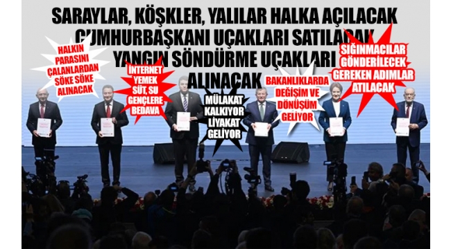 Millet İttifakı'nın Ortak Mutabakat Metni'ndeki dikkat çeken noktalar...