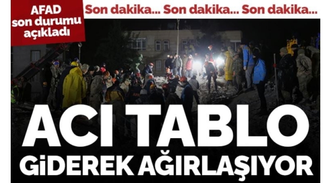 Son dakika... Kahramanmaraş merkezli 7.7 ve 7.6 büyüklüğündeki depremlerde son durum açıklandı: 3 bin 381 can kaybı