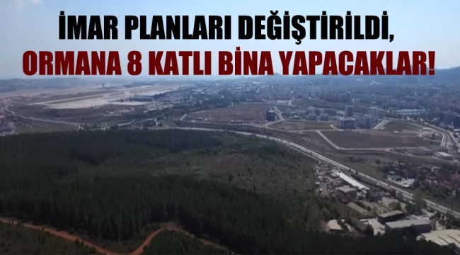 Yaparsa AK Parti Yapar !İmar planları değiştirildi, ormana 8 katlı bina yapacaklar!