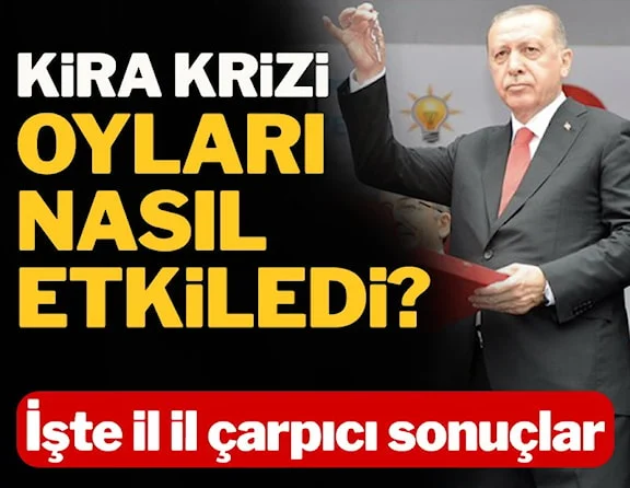Kira artışının en çok olduğu illerde AKP'nin oyları nasıl değişti?