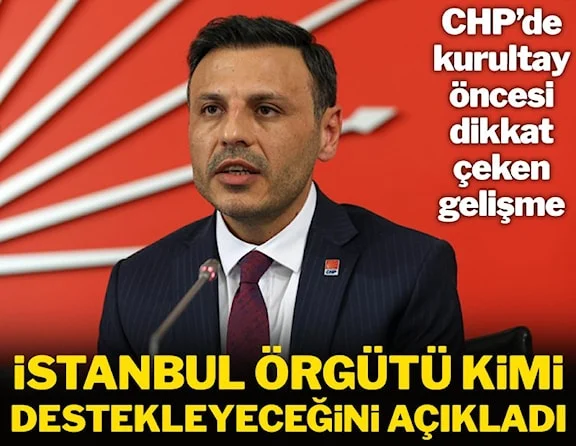 CHP İstanbul İl Başkanlığı'ndan Özgür Özel'e destek