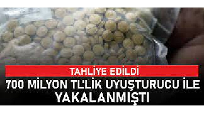 700 Milyon TL'lik Uyuşturucuyla Yakalandı, Tahliye Oldu