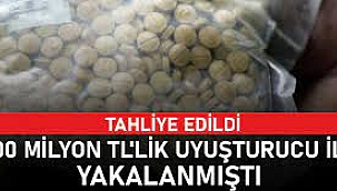 700 Milyon TL'lik Uyuşturucuyla Yakalandı, Tahliye Oldu