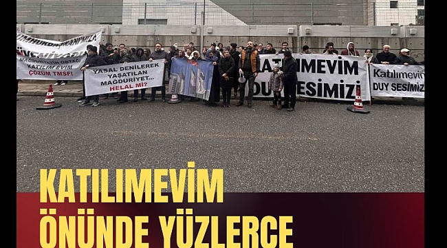 Katılımevim önünde yüzlerce mağdur eylem yaptı!